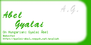 abel gyalai business card